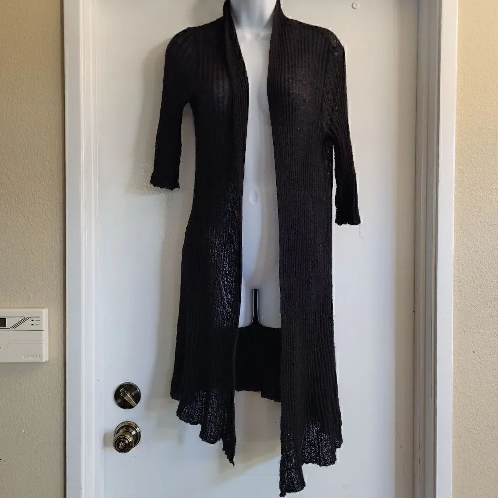 Eileen Fisher Washed Mohair Pleat Cardigan